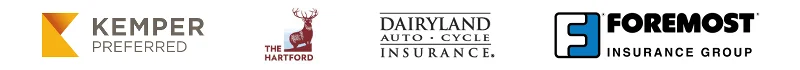Kemper Preferred, The Hartford, Dairyland Auto Cycle Insurance and Foremost Insurance Group logos